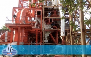 Máy tách mủ gỗ nguyên liệu cho dây chuyền sản xuất ván sợi ép thuộc công ty Mdf Vinafor Gia Lai