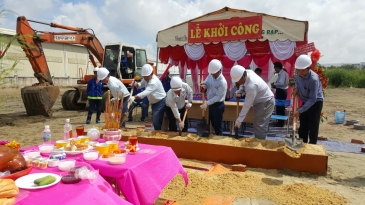Lễ động thổ khởi công xây dựng Nhà xưởng xây sẵn lô F.01B